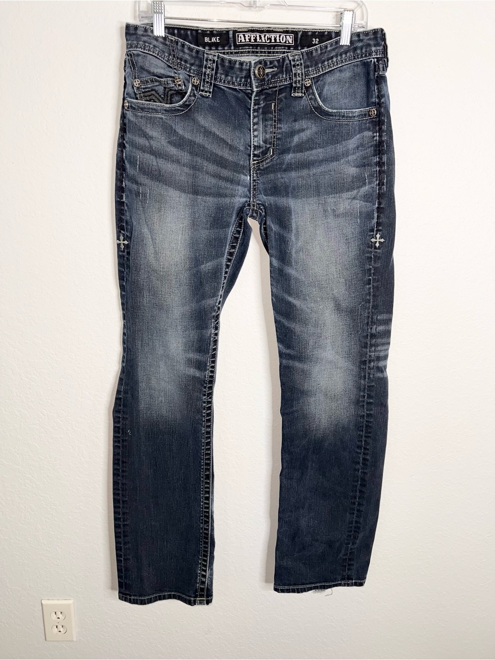 Affliction Jeans Blake Straight Men’s Size 32 X 32 Distressed Y2K Vintage A
